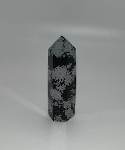 Snowflake Obsidian Towers, 3 inch