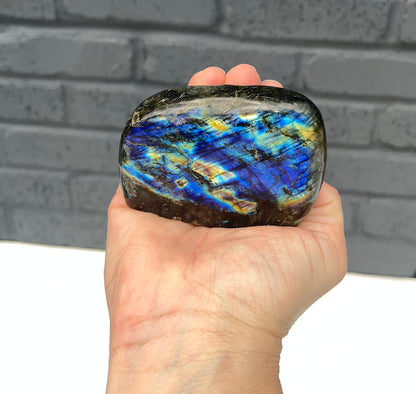 Labradorite Freeform, Very Flashy!!!Real Crystal