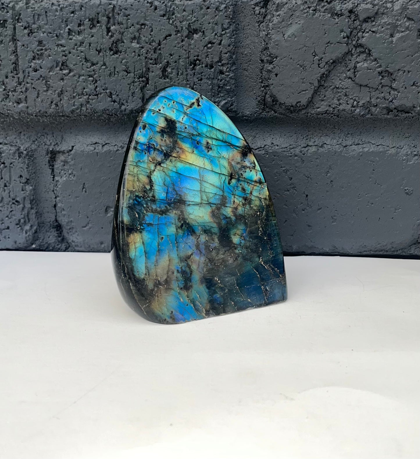 Labradorite Freeform, Very Flashy!!!Real Crystal