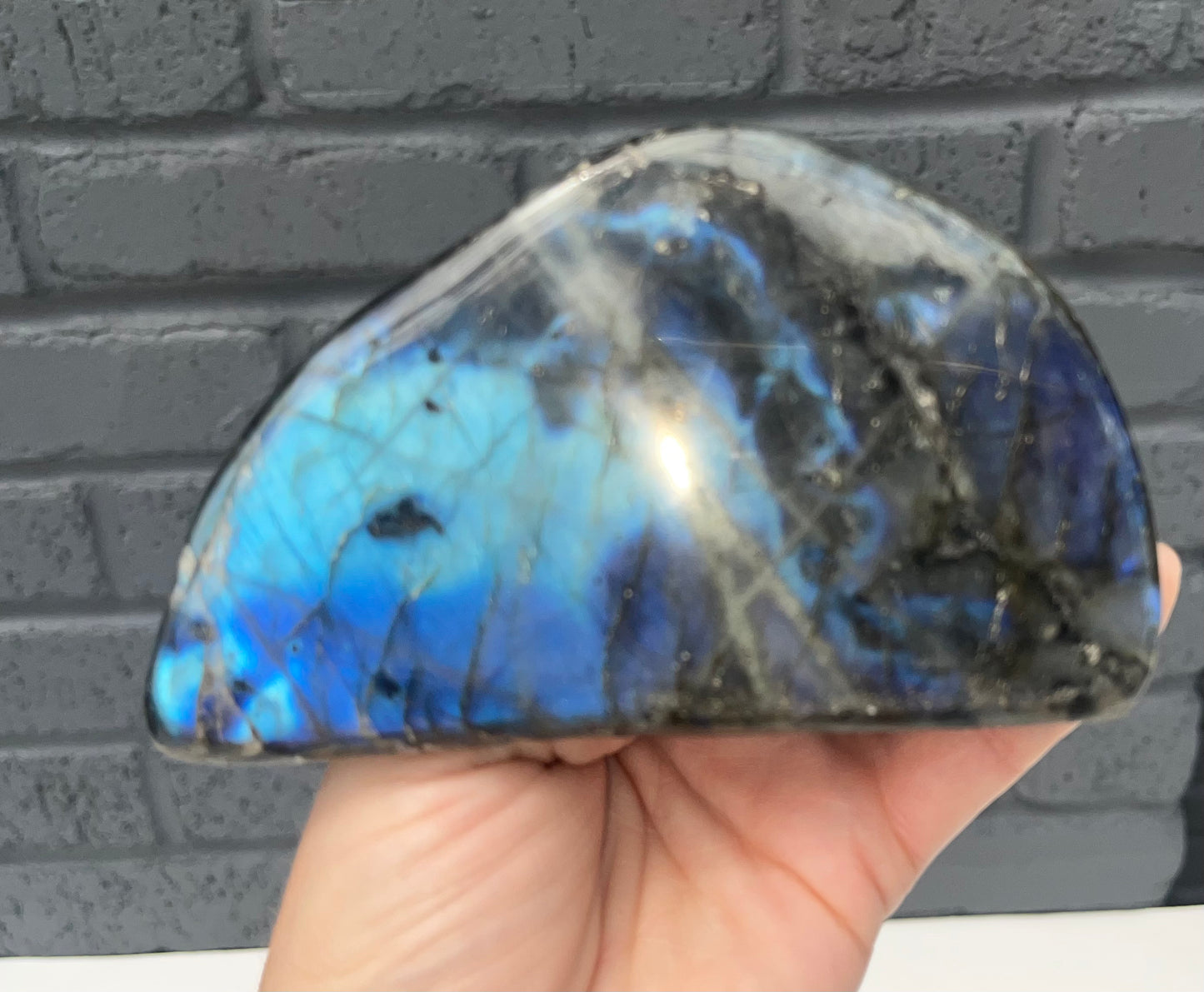 Labradorite Freeform, Very Flashy!!!Real Crystal