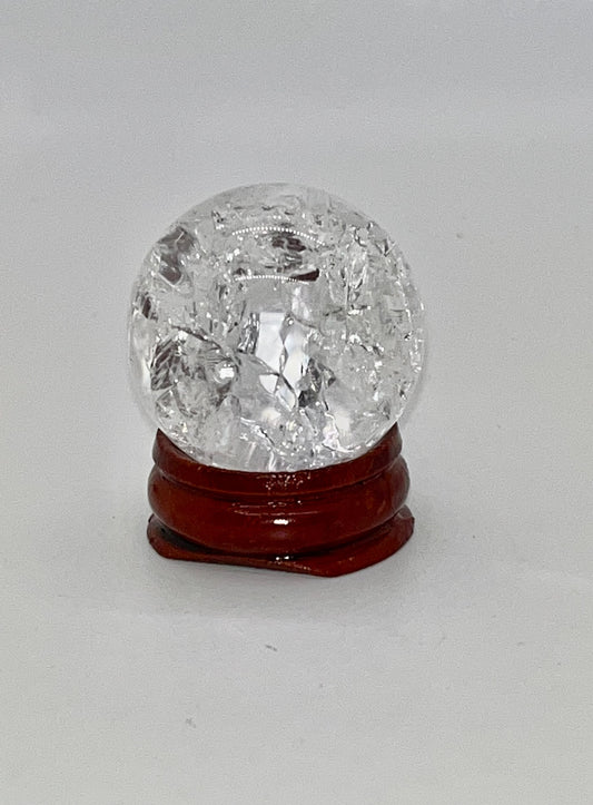 Crackle Quartz Spheres, 32mm