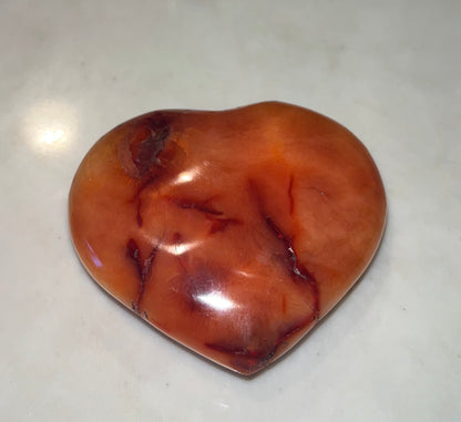 Carnelian Hearts Carving, various sizes