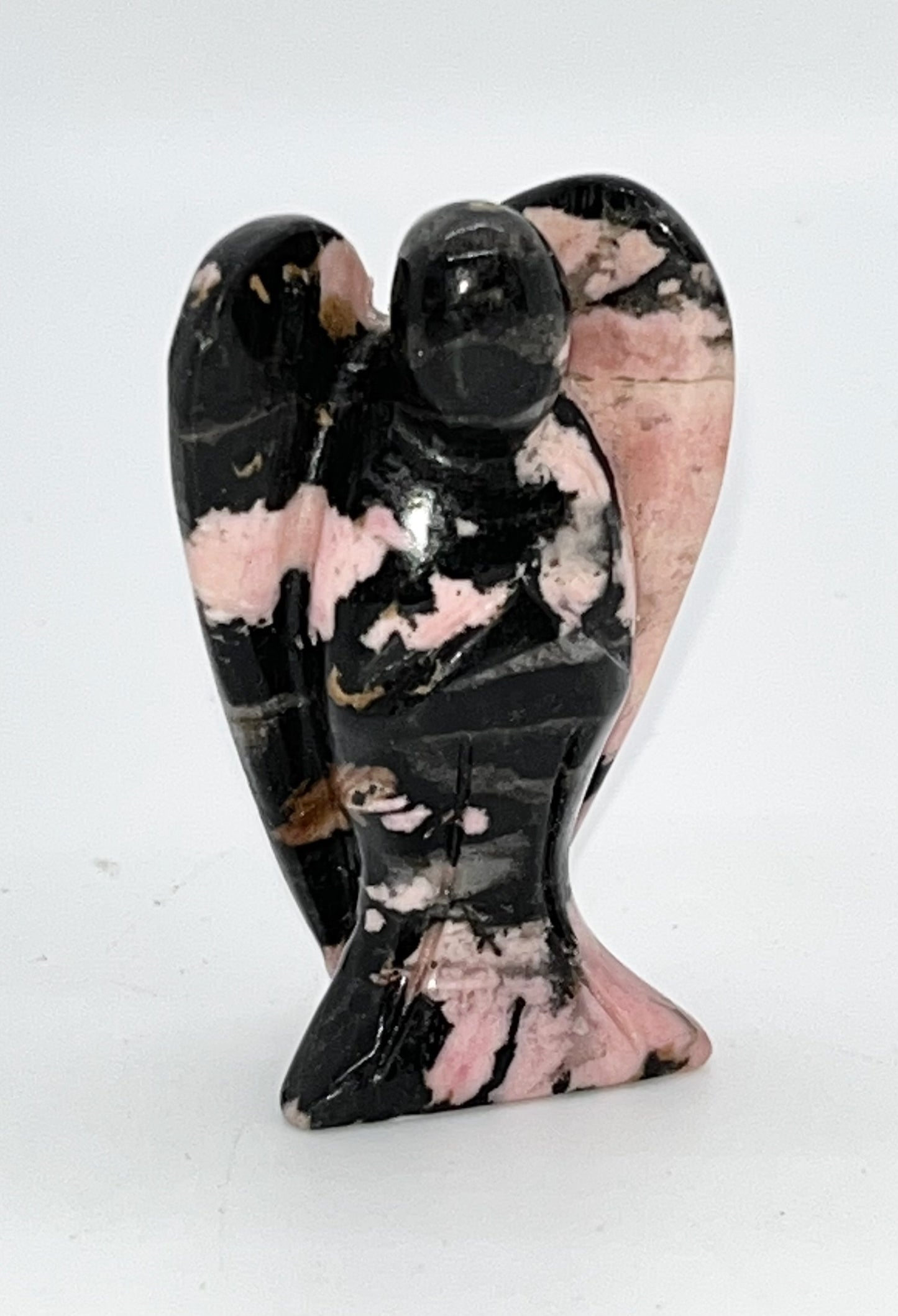 Rhodonite Angel Carving 2 inch