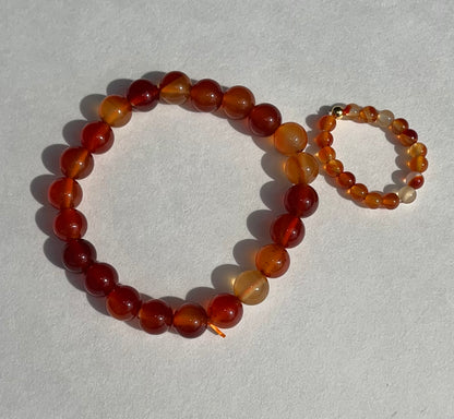 Carnelian Bracelet and Ring Set