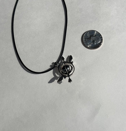 Rotating Labradorite/ Arrow Pendant Necklace
