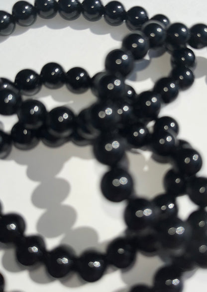 Black Obsidian Bracelet, 8mm