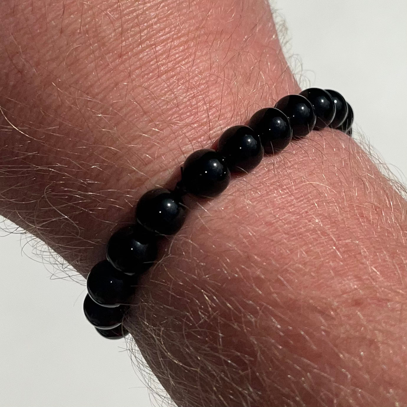 Black Obsidian Bracelet, 8mm