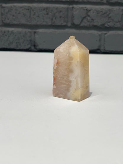 Flower Agate Tower 2.7 inch