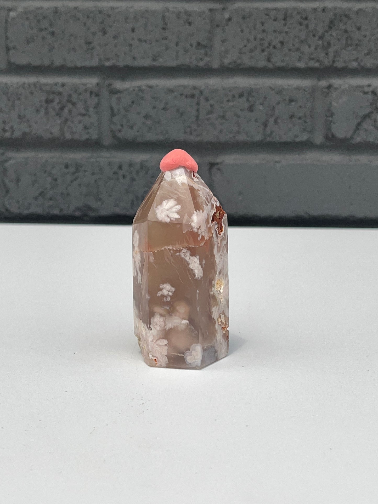 Flower Agate Tower 3.5 inch