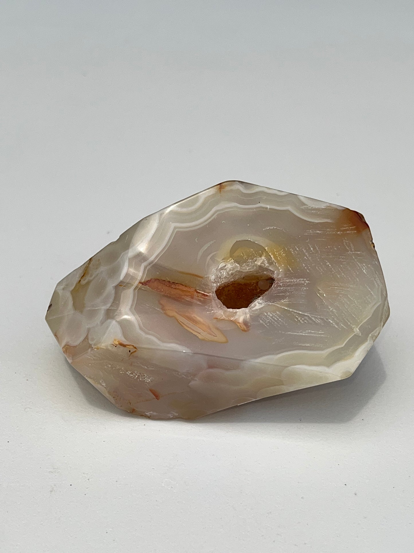 Flower Agate Freeform, 3.7 inch