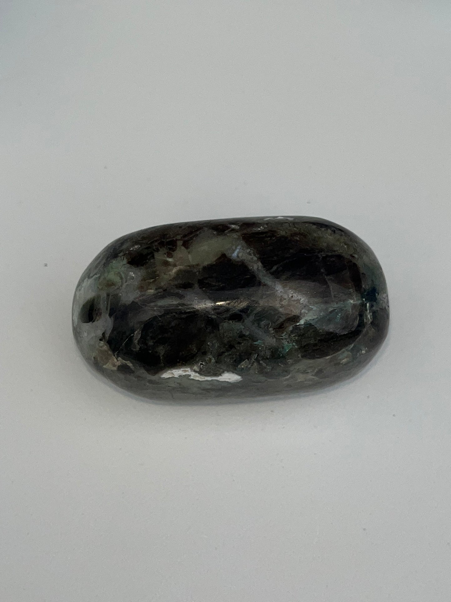 Moss Agate Palm Stone, 2.8 inch