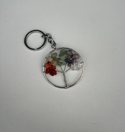 7 Chakra Tree of Life Keychain