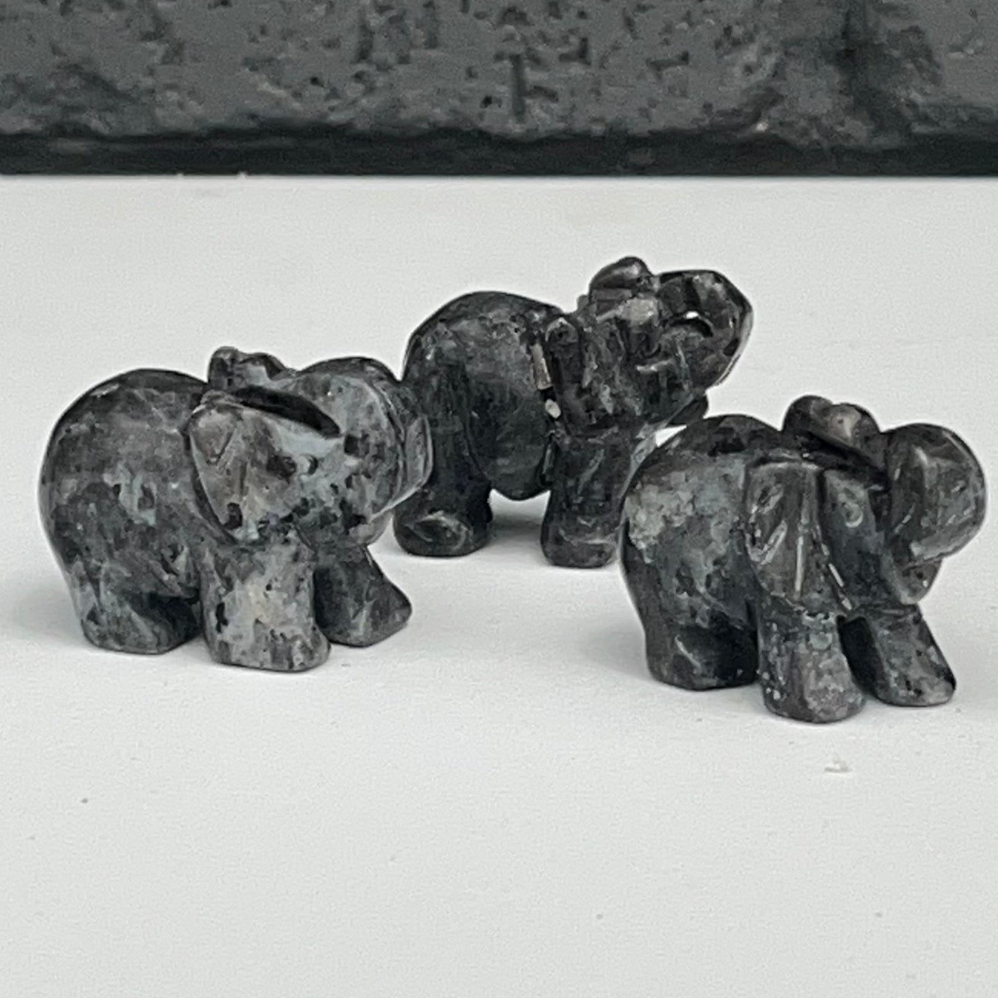 Crystal Elephant Carving, 1 inch