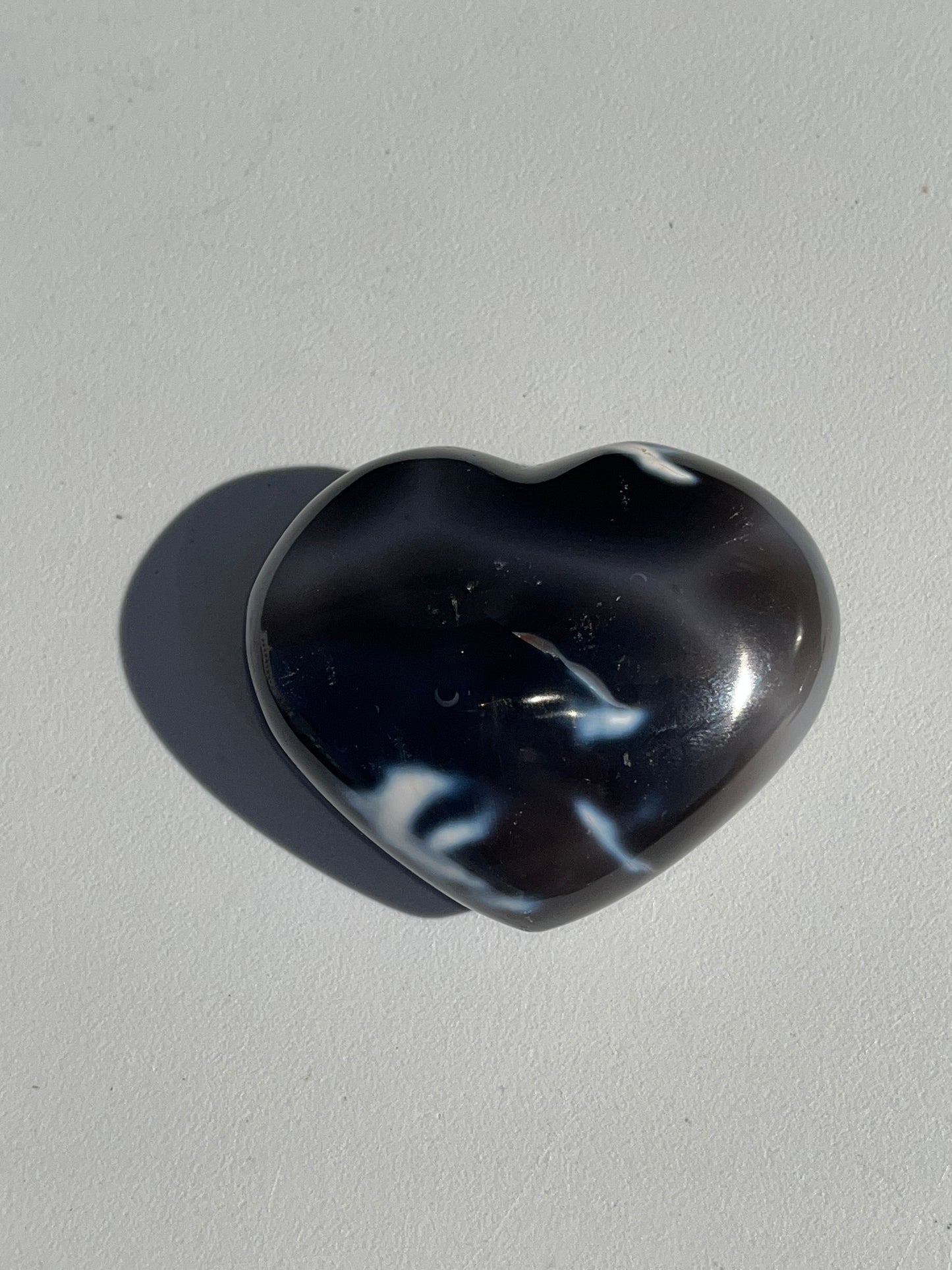 Orca Agate Hearts