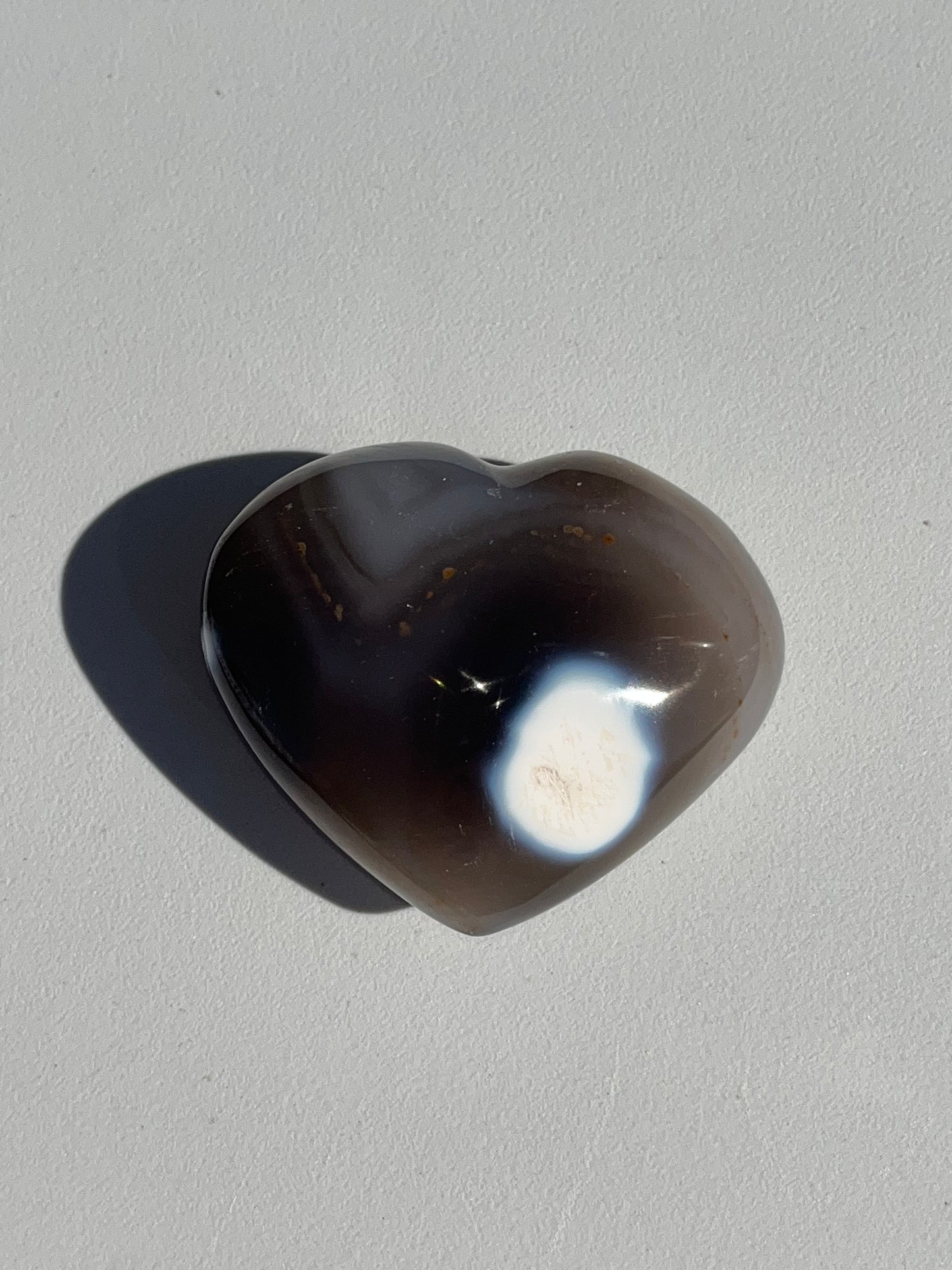 Orca Agate Hearts