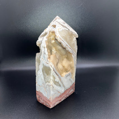 Mexican Crazy Lace Agate Tower, 6inch