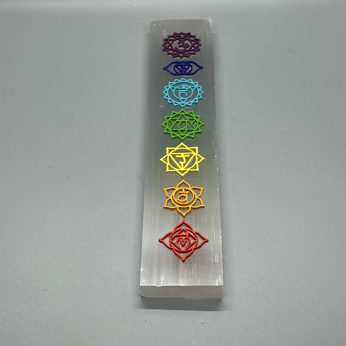 Selenite 7 Chakra Charging Plates