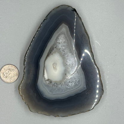 Blue Agate slices small, real crystal