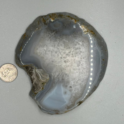 Blue Agate slices small, real crystal