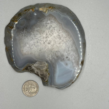 Blue Agate slices small, real crystal