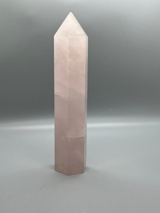 Rose Quartz ,Large Tower, 9in