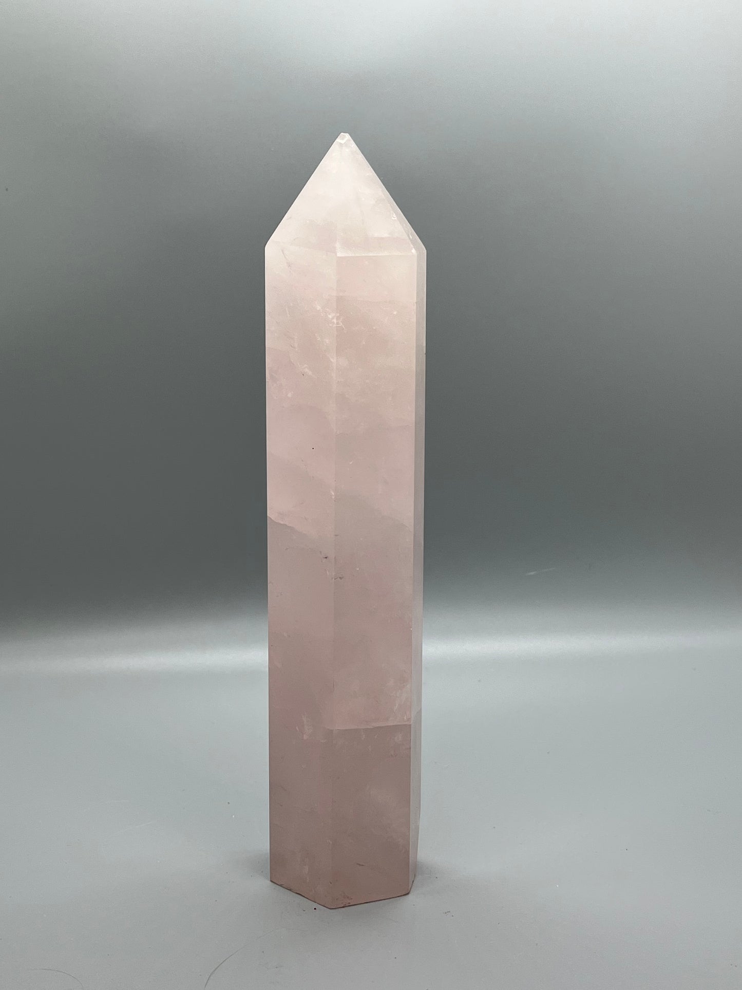 Rose Quartz ,Large Tower, 9in