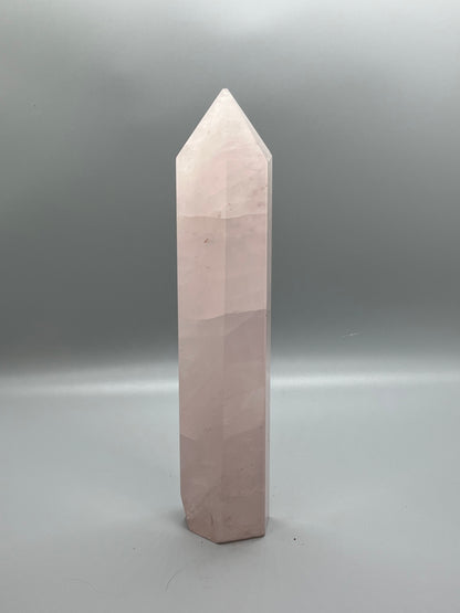 Rose Quartz ,Large Tower, 9in