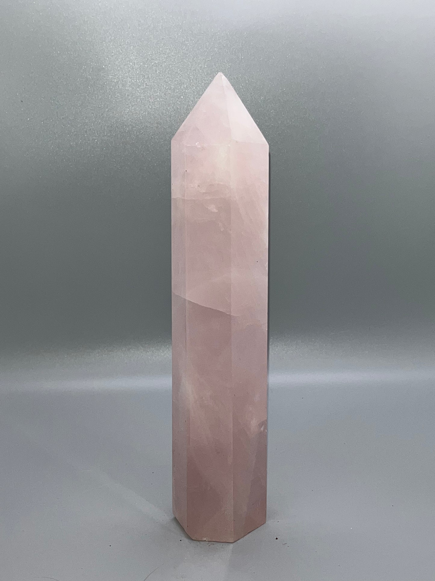 Rose Quartz ,Large Tower, 9in