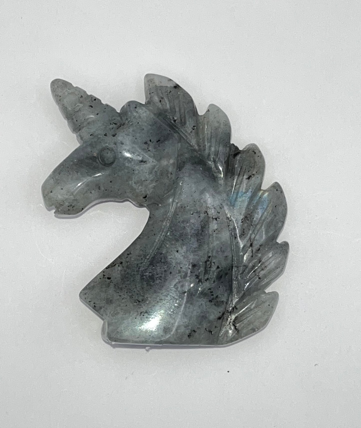 Labradorite Unicorn Carvings