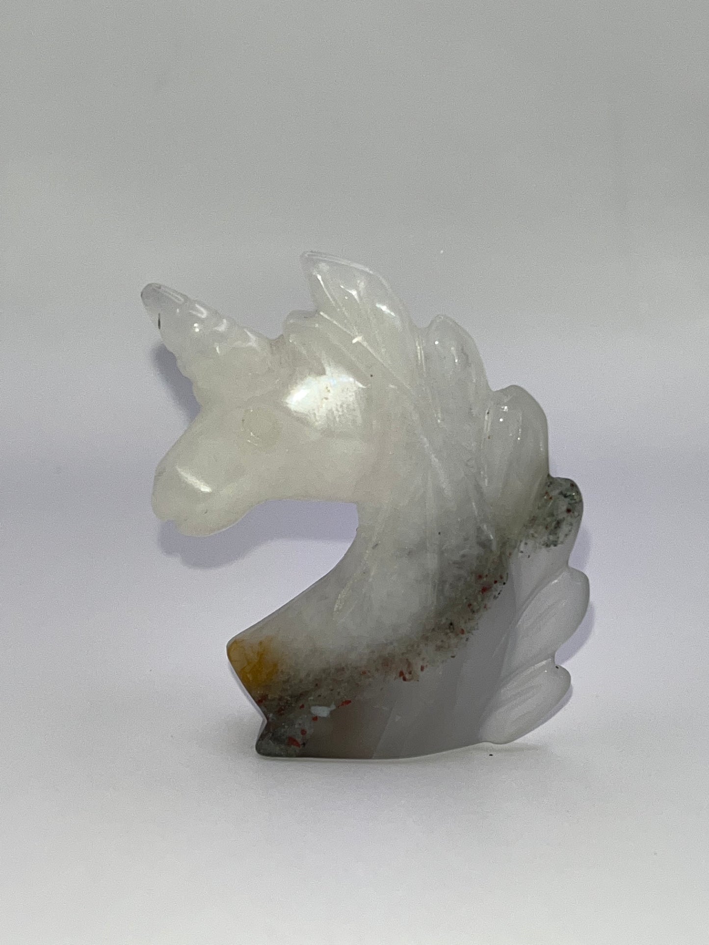 Bloodstone Unicorn Carving