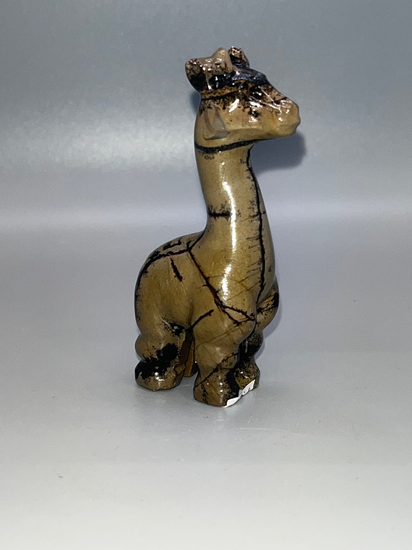 Picture Jasper Giraffe Carving