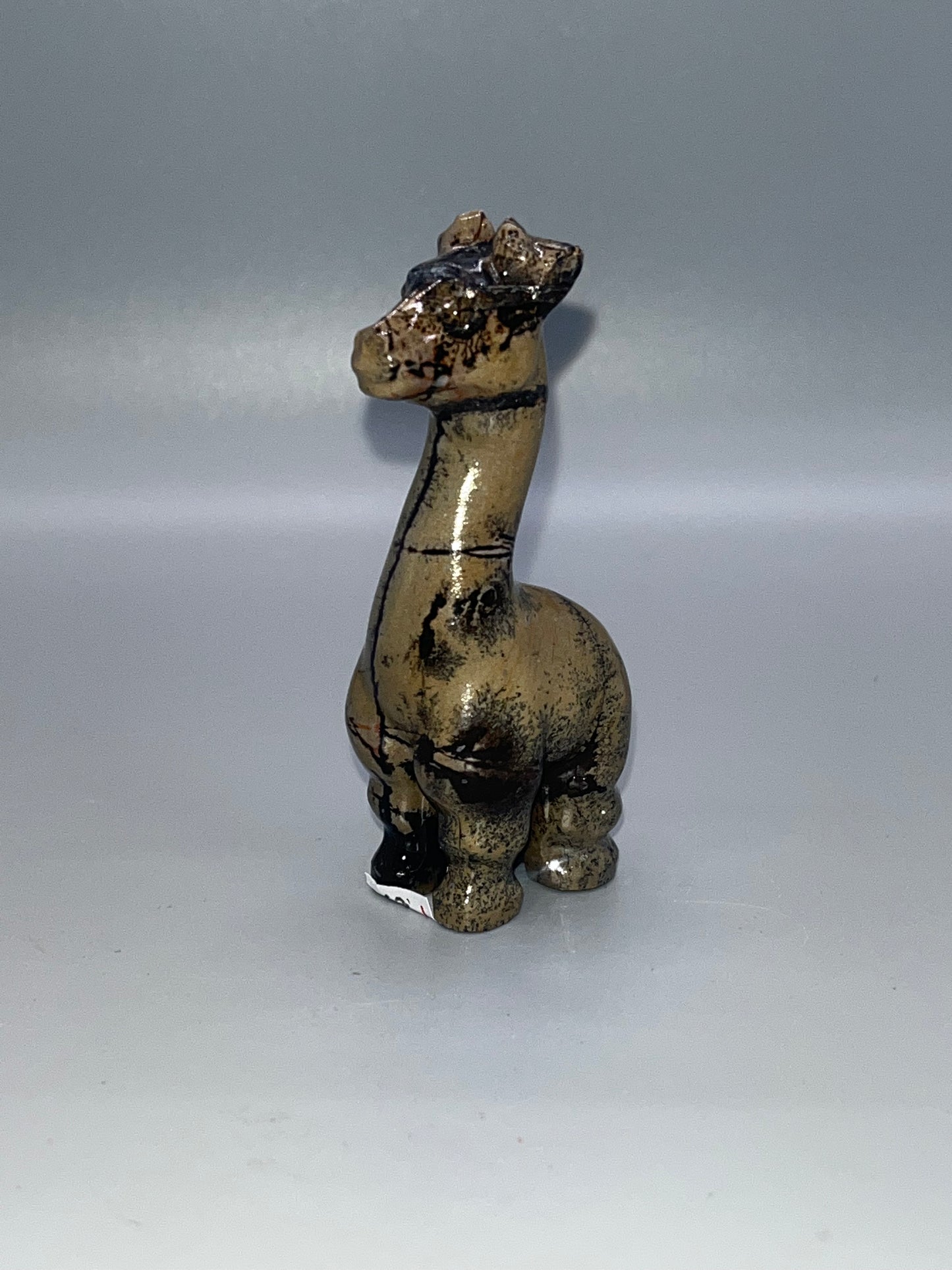 Picture Jasper Giraffe Carving