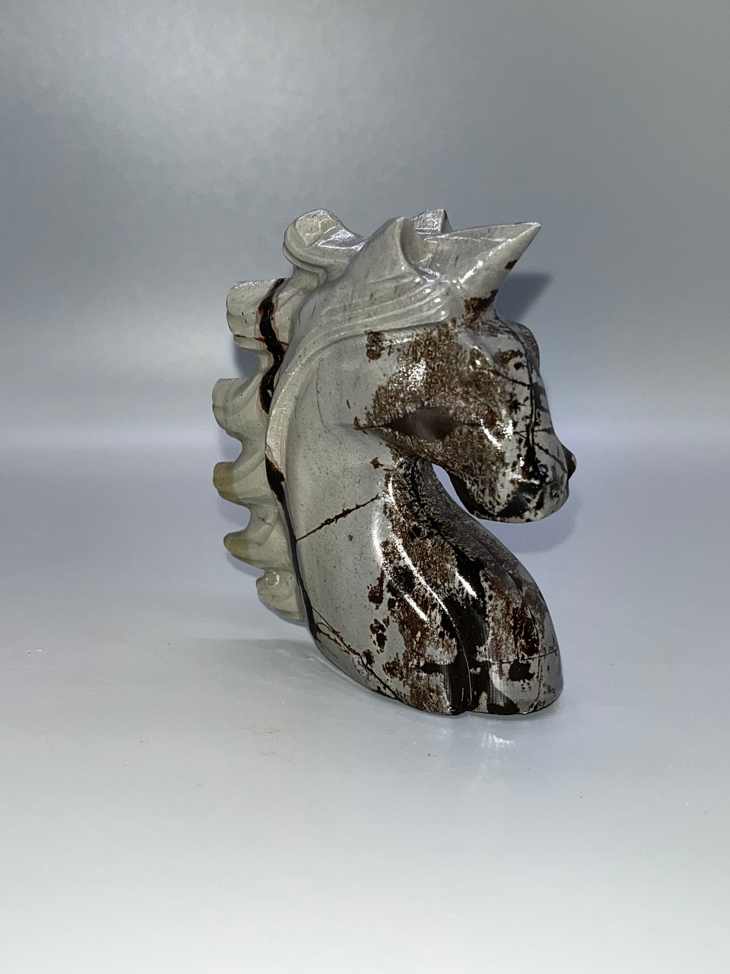 Picture Jasper Unicorn Carving