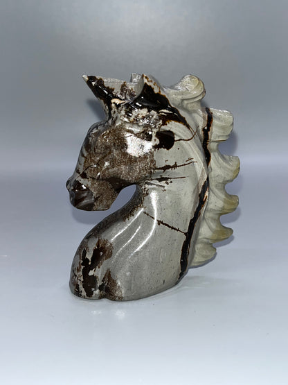 Picture Jasper Unicorn Carving