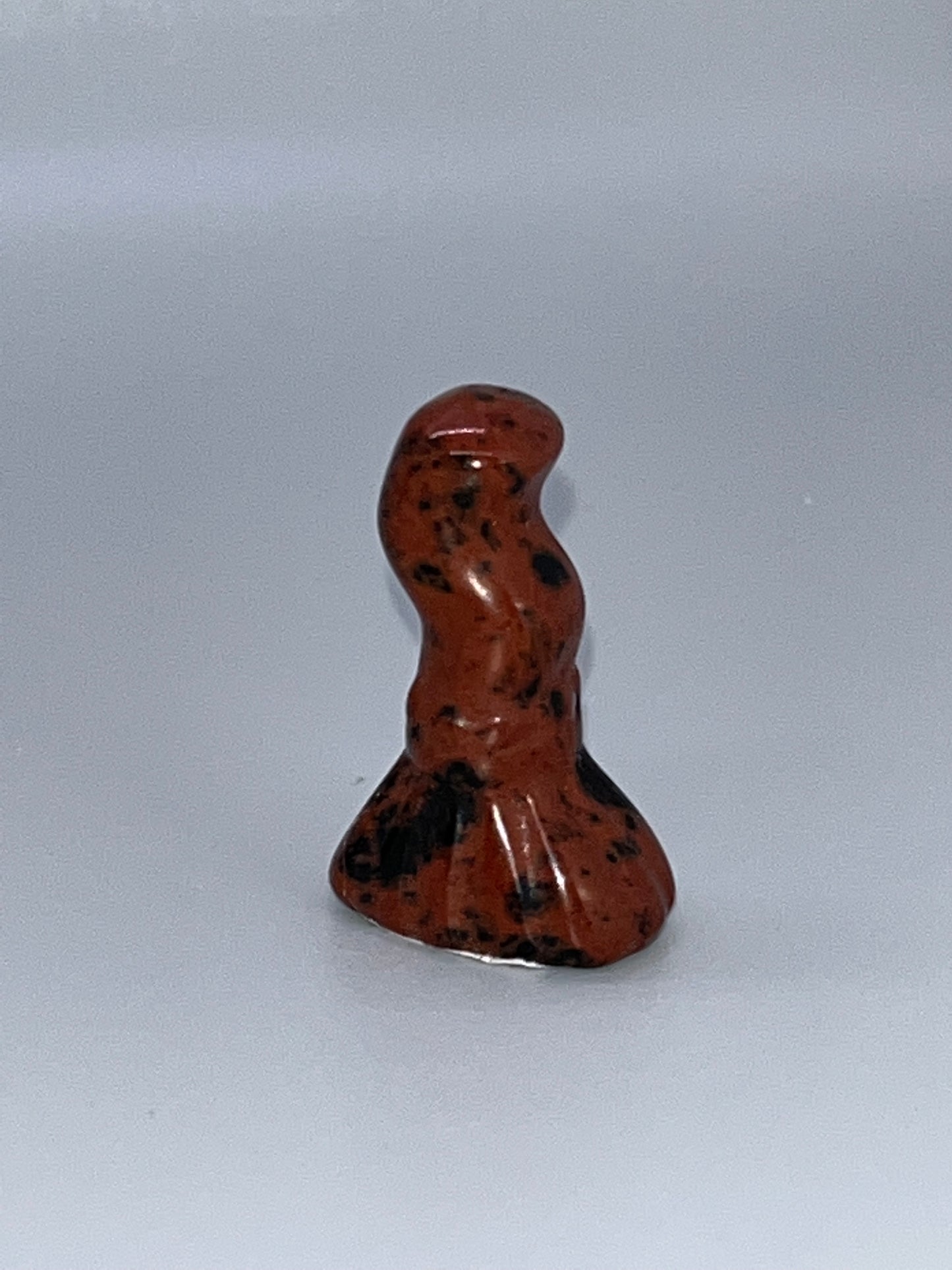 Red Jasper Broom Carving