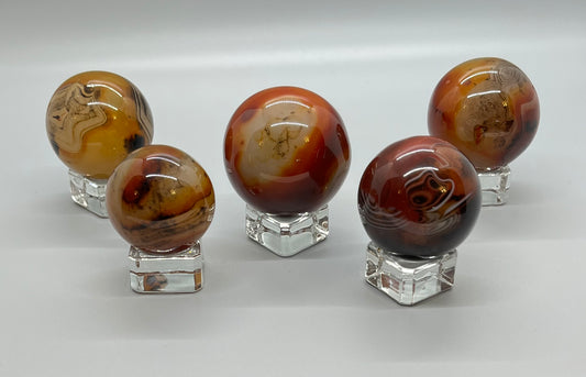 Carnelian Agate Spheres