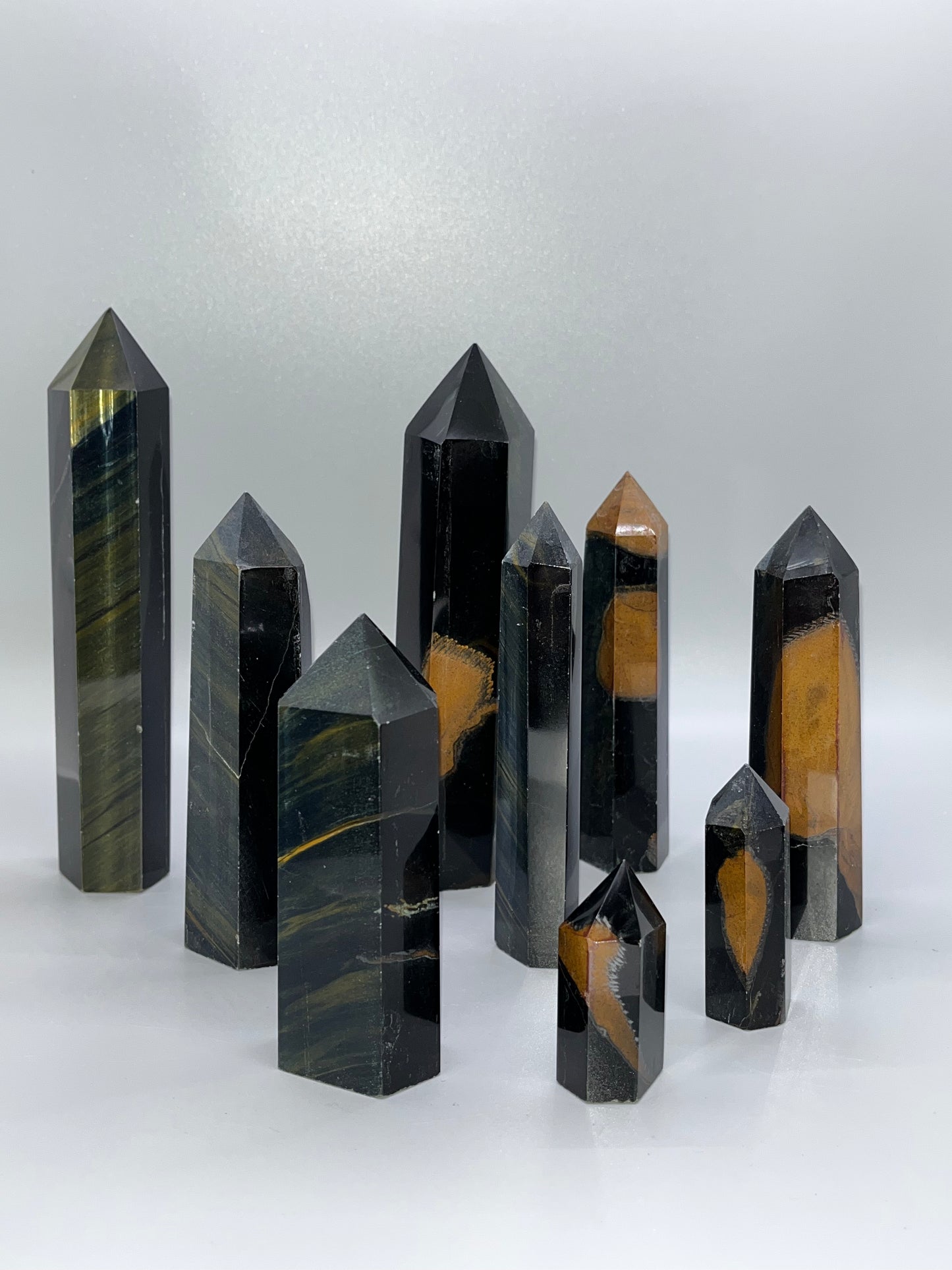 Real Blue Tiger's Eye Towers