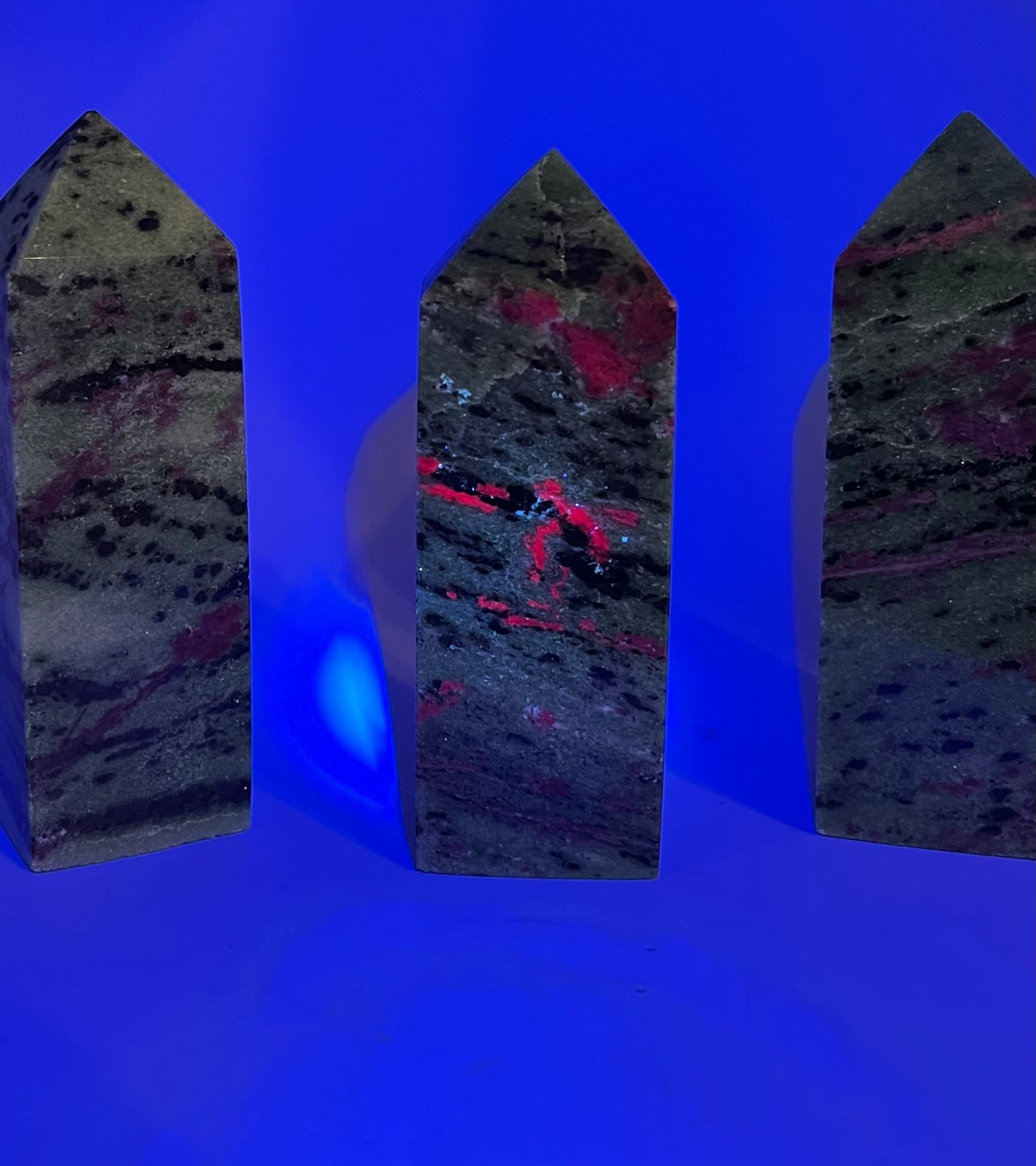 Ruby Zoisite Real Crystal Towers