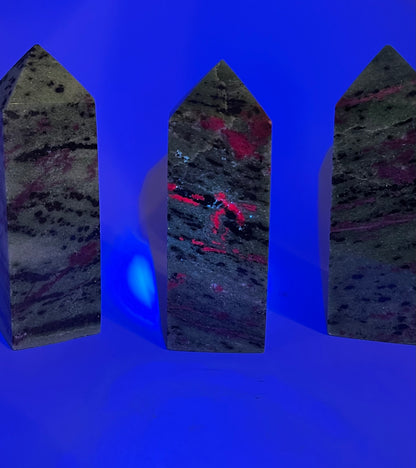 Ruby Zoisite Real Crystal Towers