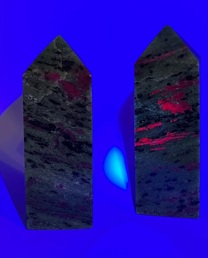 Ruby Zoisite Real Crystal Towers