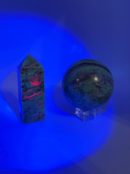 Ruby Zoisite Spheres