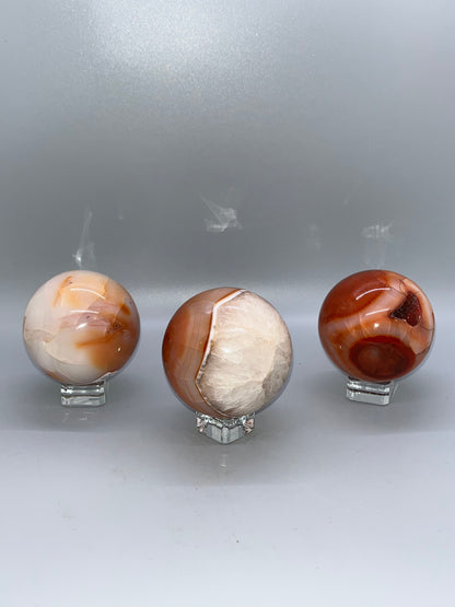 Carnelian Agate Sphere