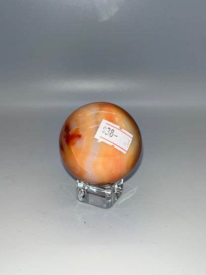 Carnelian Agate Sphere