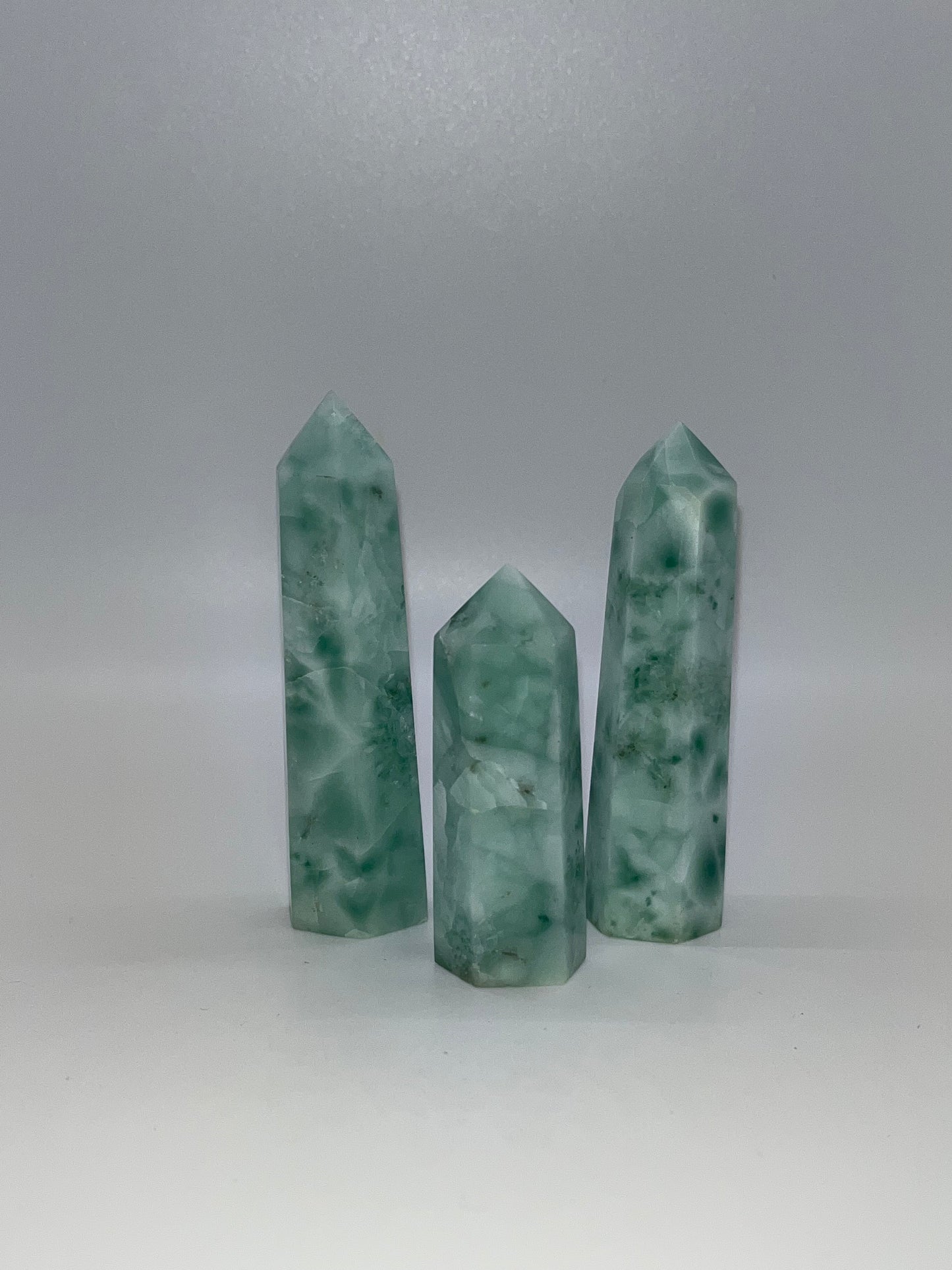 Natural Crystal Chinese Larimar Towers