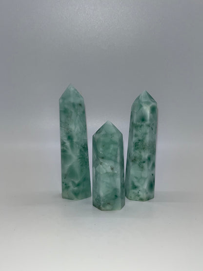 Natural Crystal Chinese Larimar Towers