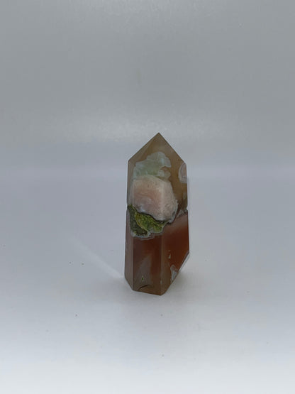 Green Flower Agate Towers