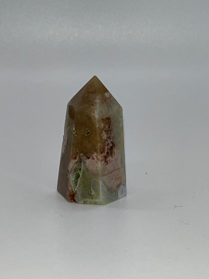 Green Flower Agate Towers