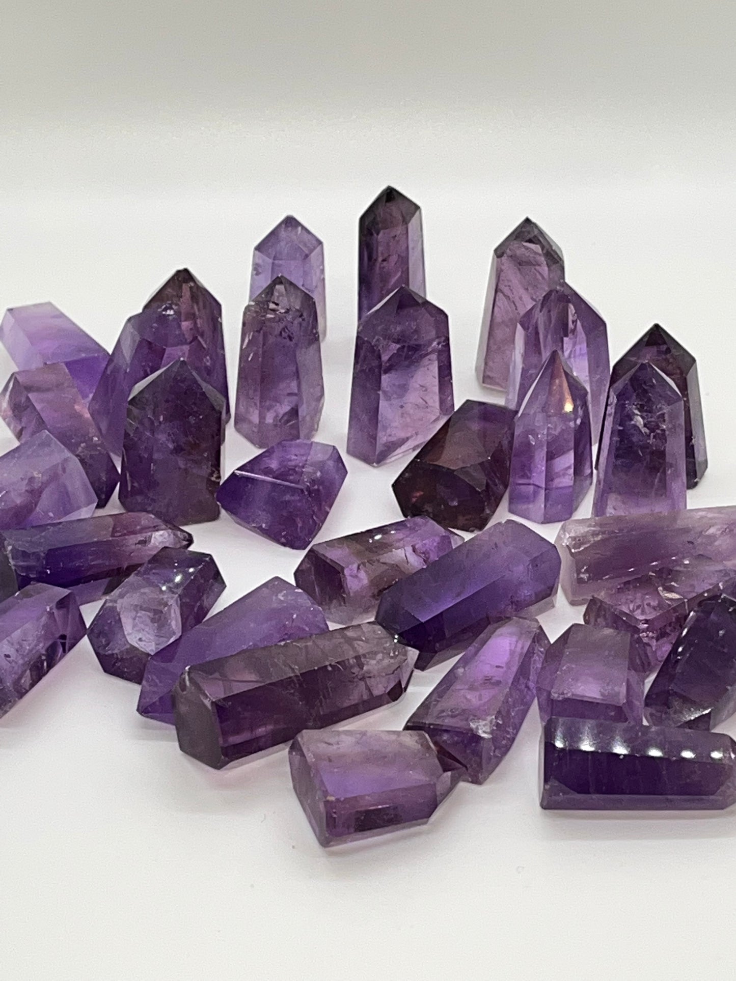 Amethyst Mini Towers 1.5inch, Real Crystal