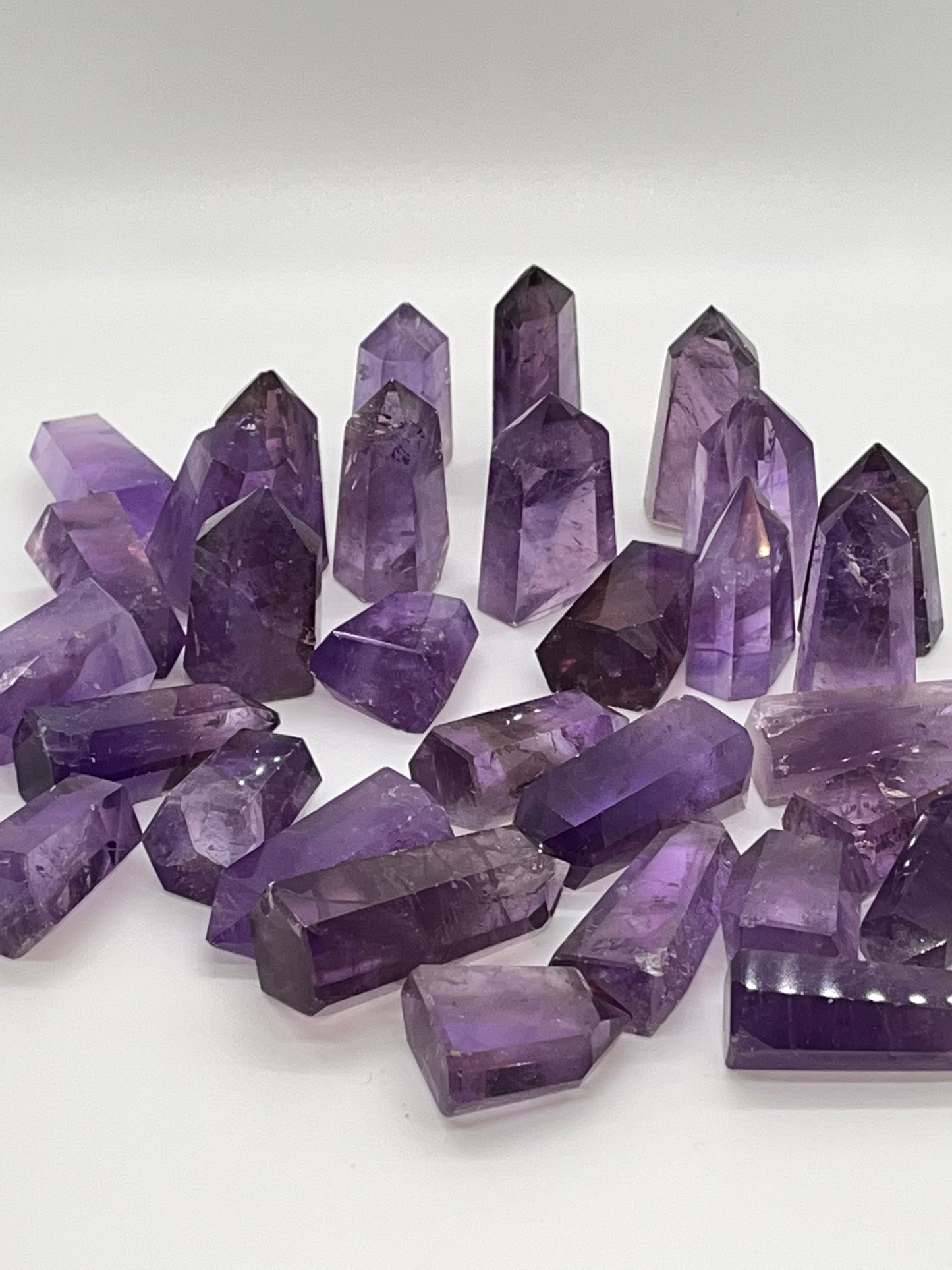 Amethyst Mini Towers 1.5inch, Real Crystal