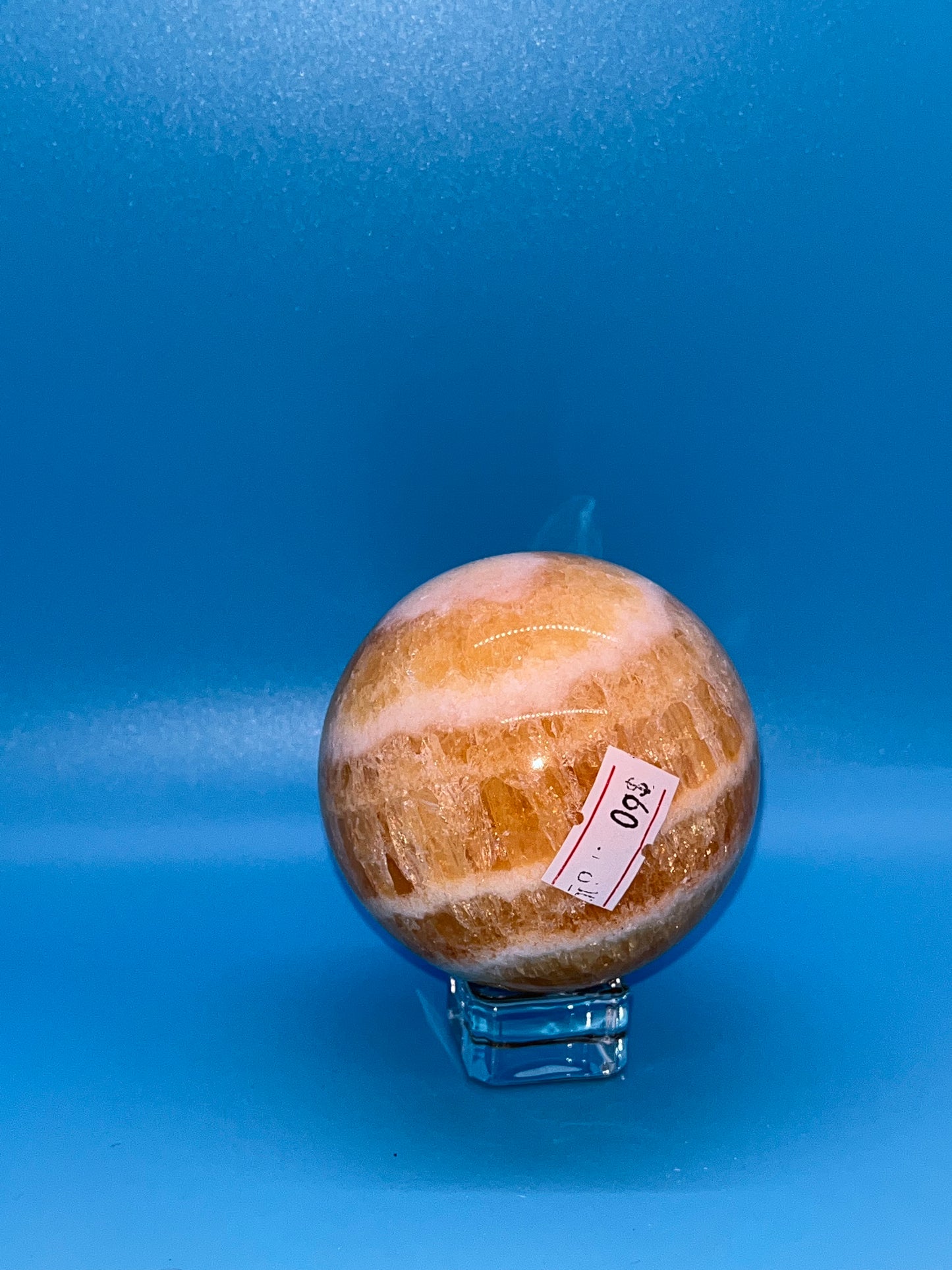 Orange Banded Calcite Spheres